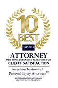 10 Best Attorney | 2017 - 2025 | Attorney Our 2025 Independent Selection For Client Satisfaction | American Institute of Personal Injury Attorneys | Honoring Leading Professionals With Client Focused Commitment
