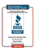 Star With Thrust Better Business Bureau | Accredited Business | March 2019 | Howard R. Sanders